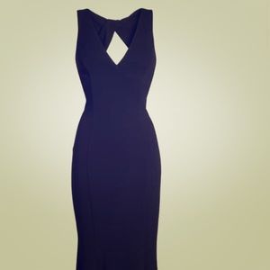 Twist Back Scuba Crepe Mermaid Gown